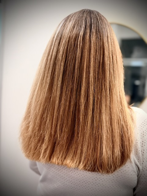 Deep brunette copper curls by Sonias