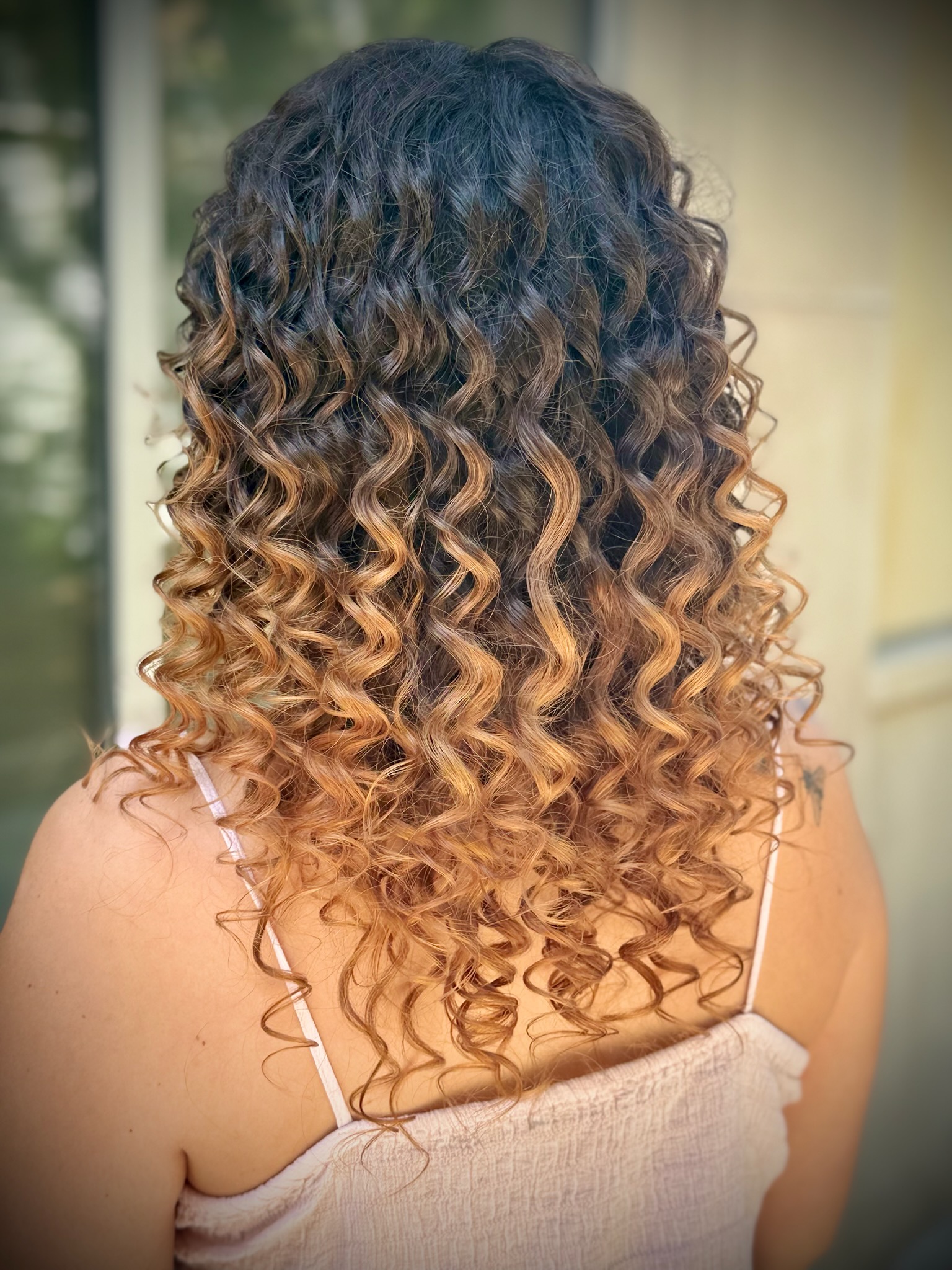 Long bright blonde hair by Sonias